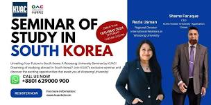 Seminar on Study in South Korea at Woosong University and meetup with University's official delegate