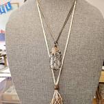 Crystal Interchangable Macrame Necklace Class (B)