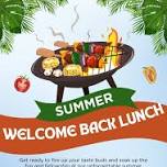 Welcome Back Luncheon  Potluck