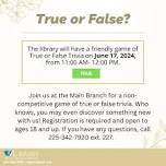 True or False Trivia