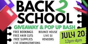 BACK 2 SCHOOL Giveaway & Pop Up Bash