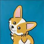 ALL AGES- Cute Corgi! *Pick Your Background Color*