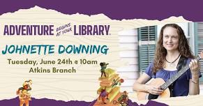 Johnette Downing at the Atkins Branch