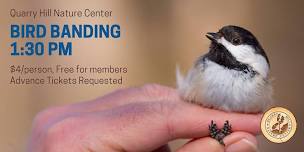 Bird Banding at Quarry Hill