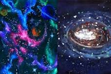 Galaxy Painting (Grades K-2)