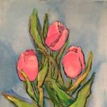 April Tulips Sip & Paint