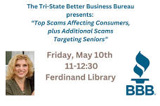 Better Business Bureau “Avoiding Common Scams And Fraud”