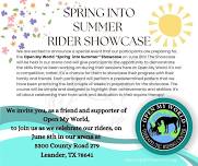 Spring into Summer Rider Showcase