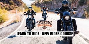 Learn To Ride With ZionHD® New Rider 3-Day Course (See times in description)