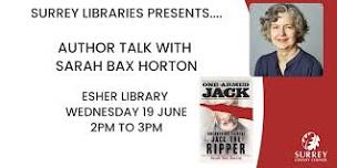 An Afternoon with Author Sarah Bax Horton at Esher Library