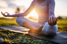 Arbor Day Yoga on the Hazelnut Lawn