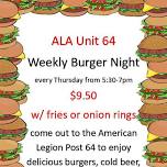 ALA Unit 64 Burger Night