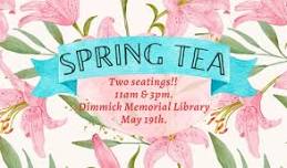 Spring Tea at the Library. 3pm seating!