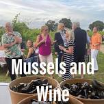 Mussels and wine at Chet Valley Vineyard August 16th