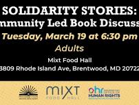 Monthly Social Justice Book Club and Community Lead Discussion Series