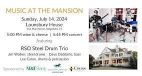 Music at the Mansion featuring RSO Steel Drum Trio