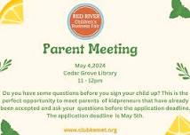 RRCBF Parent Meeting