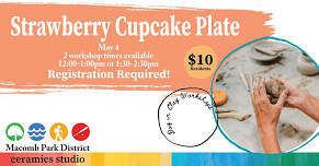 Day in Clay: Strawberry Cupcake Plate