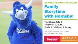 Tulsa Drillers Storytime with Hornsby!