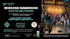 WEEKEND IMMERSION YOGA TEACHER TRAINING