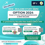 New Zealand Study Expo - OPTION 2024 Study in Private Training Establishments in New Zealand