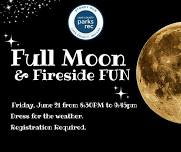 Full Strawberry Moon Night Sky Celebration