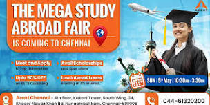 Azent Study Abroad Fair In Chennai | Apply For 2024 and 2025 Intakes