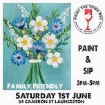 Saturday 1st June Paint and Sip 3pm-5pm  (Family Friendly)