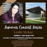 Summer Concert Series- Leslie McKee