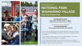 National Park Village Draft Revitalisation Plan Te Pou Matariki presentation