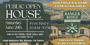 Exclusive Open House at Ranger Ridge Ranch: June 29th 10AM-5PM