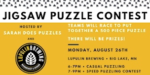 Jigsaw Puzzle Contest at Lupulin Brewing with Sarah Does Puzzles -Aug 2024