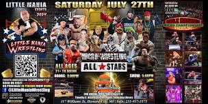 Howard City, MI - Micro-Wresting All * Stars: Little Mania Rips Through The Ring!