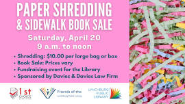 Paper Shredding and Sidewalk Book Sale