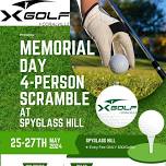 X-Golf Cedar Rapids / Coralville Memorial Day Weekend Scramble Spyglass Hill May 25th, 26th, & 27th