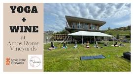 Yoga + Wine at Amos Rome Vineyards