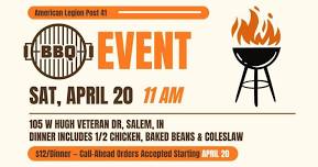 Post 41 BBQ - April 20