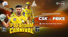 CSK vs PBKS - IPL LIVE SCREENING - Rooftop CSK Fan Park