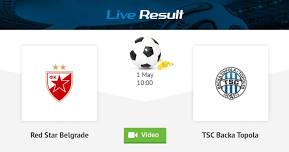 Red Star Belgrade - TSC Backa Topola Serbia / Super Liga Championship Group May 1, 2024