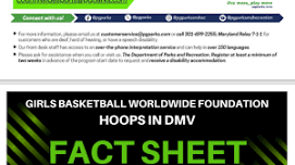 Middle School Girls Basketball Skills Clinic presented by M-NCPPC in partnership with Girls Basketball Worldwide Foundation