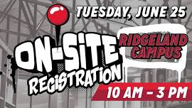 On-site Registration #2 – Ridgeland