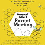 Spring Annual Title 1 Parent Meeting