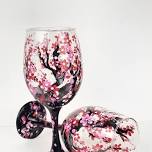 Paint Nite: Cherry Blossom Wine Glasses