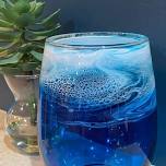 6/15 1pm Resin ocean waves wine glass class