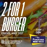 2 for 1 Burger Lunch @Pano