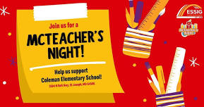 McTeacher's Night – Coleman Elementary School