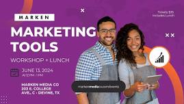 Our Favorite Marketing Tools • Workshop + Lunch