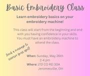 Basic Embroidery Class