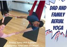 Dad and Family Aerial Yoga