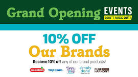 Grand Opening | Lafayette, LA (#641) | 10% off Our Brands Purchases